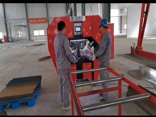 Hệ thống điều khiển PLC máy đâm và cắt lông cho C Channel U Bar 6000mm-12000mm