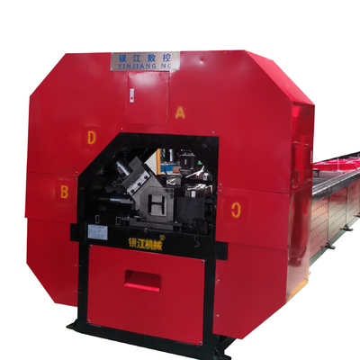 Máy đâm và cắt râu thủy lực 380V I Beam Loading và thả tự động