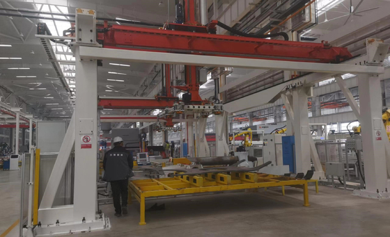 Tự động nạp và thả nắp nắp mặt trời H Beam máy đâm và cắt tóc tự động